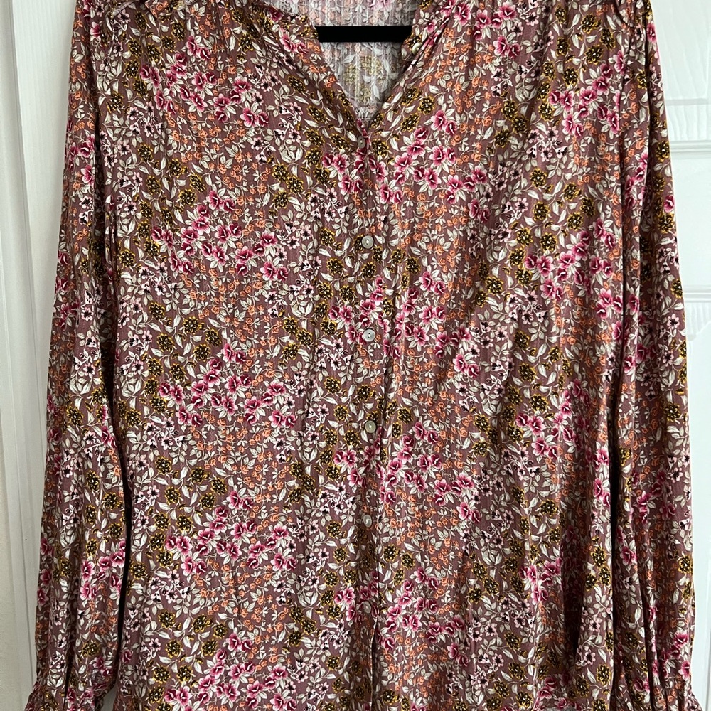 Jane and Delancey Multicolor Floral Blouse